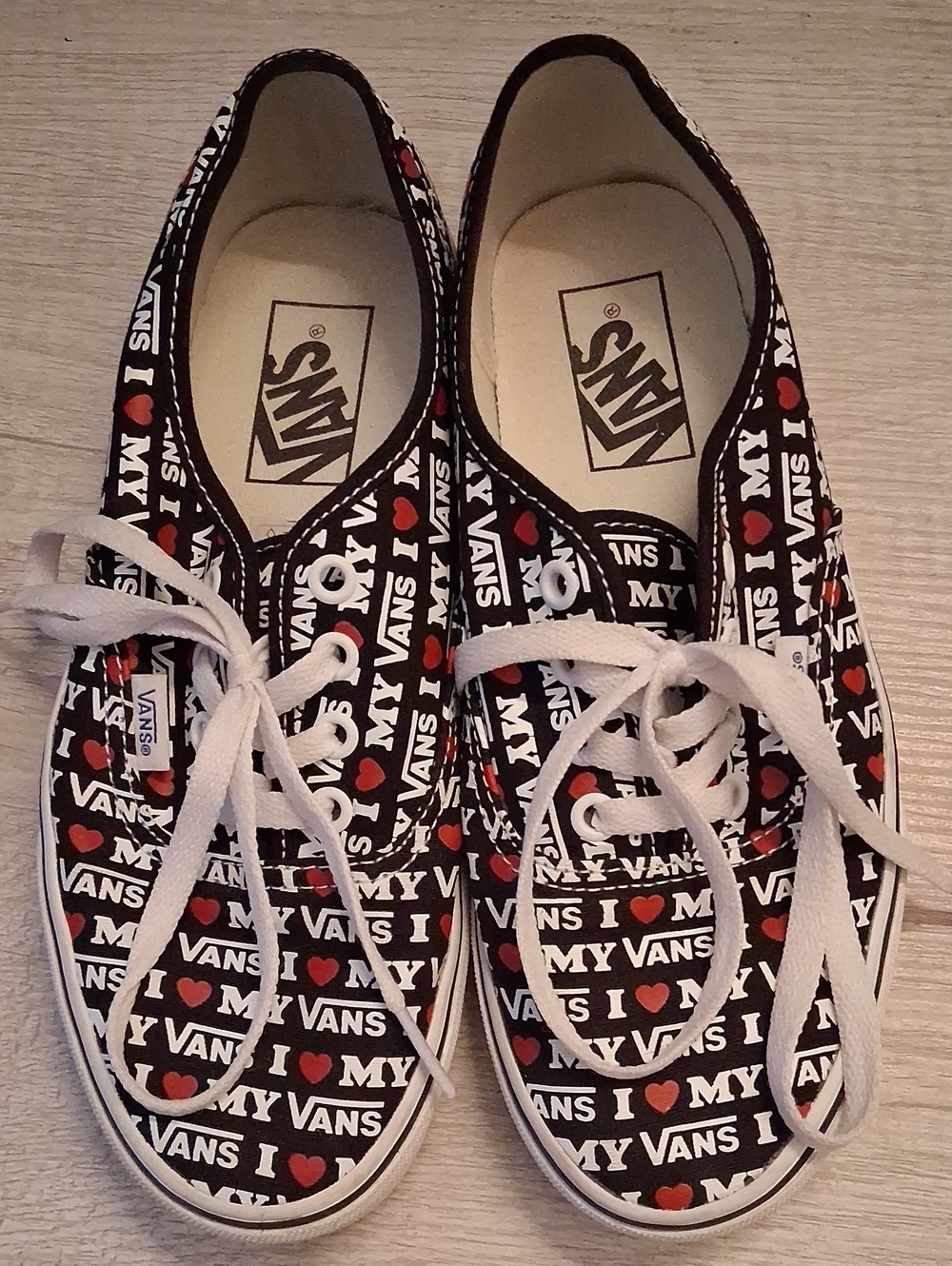 Vans Women’s I ♥ My Vans Black Authentics Sneakers